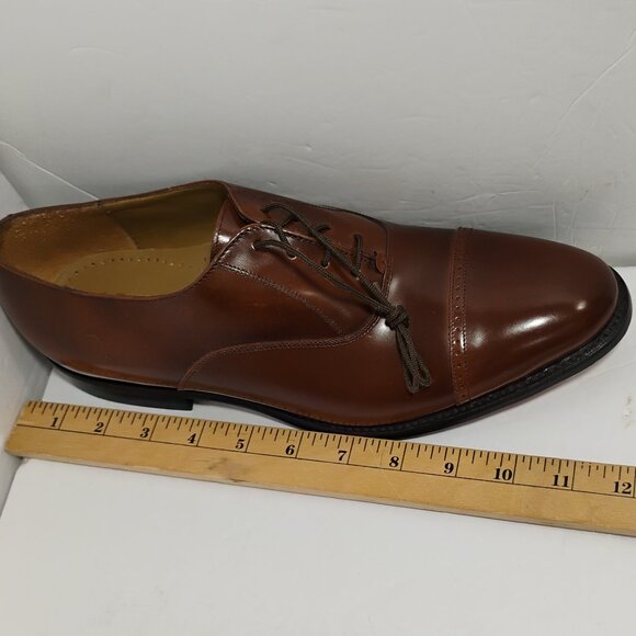 J Murphy by Johnston & Murphy Dress Shoes Mens Size 9 Cap Toe Oxford Brown LKNEW main image 6